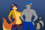  anthro canid canine carmelita_fox duo female fox hexteknik_(artist) male male/female mammal procyonid raccoon sly_cooper sly_cooper_(series) sony_corporation sony_interactive_entertainment sucker_punch_productions tagme video_games 