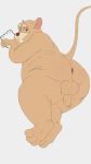  anthro anus balls brienoir butt david_dawson disney eyewear facial_hair glasses hi_res looking_at_viewer looking_back male mammal mouse murid murine mustache nude penis rodent simple_background smile solo the_great_mouse_detective 