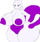  anthro big_breasts breasts female hi_res huge_breasts itisjoidok legendary_pok&eacute;mon mewtwo nintendo nipples nude pok&eacute;mon pok&eacute;mon_(species) pussy simple_background solo video_games white_background 