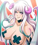  big_breasts breasts doctorzexxck female humanoid melissee nipple_outline pasties tongue tongue_out 