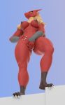  3d_(artwork) abs absurd_res armwear avian blaziken breasts clothing digital_media_(artwork) female hi_res nintendo nipples nude pok&eacute;mon pok&eacute;mon_(species) presenting presenting_pussy pussy solo spread_pussy spreading thick_thighs video_games 