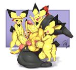  absurd_res balls big_balls erection female group group_sex hi_res huge_balls humanoid_penis hyper hyper_penis male male/female nintendo orgy penis pichu pikachu pikachu_libre pok&eacute;mon pok&eacute;mon_(species) redmoon83 sex short_stack thick_thighs vaginal video_games 