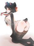  absurd_res breasts clothing demon female giant_panda hi_res kardie mammal momoka ribbons sock_markings solo underwear ursid 