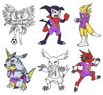  bottomwear clothing digimon digimon_(species) female football_(disambiguation) gabumon gazimon hi_res impmon lucemon mabaya male renamon shorts shoutmon soccer sport uniform 