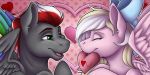  couple_(disambiguation) equid equine female heart_and_hoof holidays horse love male mammal my_little_pony pony pterippus smile valentine&#039;s_day 