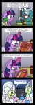  2019 absurd_res angry bobthedalek book clothed clothing comic dialogue dragon english_text equid female feral friendship_is_magic group hi_res horn magic mammal my_little_pony speech_bubble spike_(mlp) starlight_glimmer_(mlp) text trixie_(mlp) twilight_sparkle_(mlp) unicorn 