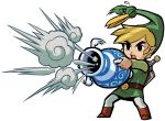  beak belt blonde_hair boots eyebrows eyes_closed ezlo green_hat green_shirt green_tunic gust_jar holding holding_jar holding_object jar link male nintendo official_art pointy_ears sheathed_sword shield smoke sucking sweatdrop sword the_legend_of_zelda the_legend_of_zelda:_the_minish_cap toon_link tunic white_pants 