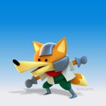  1:1 absurd_res anthro boots canid canine clothed clothing footwear fox fox_mccloud gloves headgear hi_res jacket mammal nintendo scarf simple_background sonicjeremy star_fox video_games 