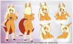  big_breasts black_nipples blonde_hair breasts brown_eyes brown_tail equid equine female hair hi_res horse horse_man horse_tail huge_breasts madartraven mammal model_sheet nipple_piercing nipples piercing pony rawli short_stack tagme 