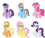  aleximusprime applejack_(mlp) cutie_mark equid equine fluttershy_(mlp) friendship_is_magic group horse mammal my_little_pony one_eye_closed pinkie_pie_(mlp) rainbow_dash_(mlp) rarity_(mlp) twilight_sparkle_(mlp) wink 