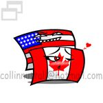  america canada country flag inanimate slushy 