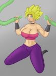  absurdres ahegao caulifla dbs dbz handjob highres kneeling mind_break ricycakez saliva saliva_trail tentacle 