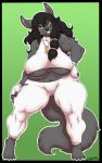  anthro big_breasts breasts canid canine canis clothed clothing curvaceous deonwolf female hi_res jewelry looking_at_viewer mammal necklace smile solo standing thick_thighs tight_clothing under_boob wolf 
