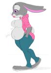  anthro belly big_belly breasts death digestion digital_media_(artwork) disney female female_pred heartman98 hi_res judy_hopps lagomorph mammal text vore zootopia 