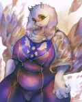  big_breasts bovid breasts caprine clothing curvaceous cute_fangs female fur girlsay goat hi_res looking_at_viewer mammal multicolored_clothing nipple_outline portrait purple_clothing red_eyes slightly_chubby thick_thighs three-quarter_portrait tight_clothing toriel undertale video_games white_clothing white_fur wide_hips 