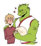  blush egg hand_on_shoulder human kyle_(she-ra) lizard male male/male mammal muscular princesses_of_power reptile rogelio scalie 
