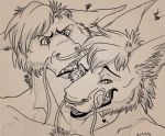  2_heads anthro conjoined dragon facial_piercing male marky_the_dragon multi_head multifur nose_piercing nose_ring piercing ruthxa-prime scalie 