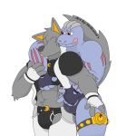  1:1 2019 alpha_channel anthro belt briefs bulge canid canine canis clothed clothing clothing_lift digital_media_(artwork) english_text fur hair machoke male male/male mammal muscular muscular_male nintendo nipples notkastar pok&eacute;mon pok&eacute;mon_(species) shirt shirt_lift signature simple_background sketch smile speedo swimwear teeth text tongue topwear underwear video_games wolf zatch_(character) 