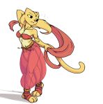  anthro belly_dancer bethesda_softworks bracelet felid female filthypally fur jewelry khajiit mammal necklace oblivion prequel rajirra the_elder_scrolls video_games webcomic yellow_eyes yellow_fur 