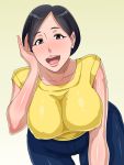 1girl breasts erect_nipples female highres kurono_taitsu lips milf nipples smile 