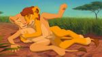  2019 anthro anthrofied breasts cub detailed_background disney eyes_closed felid female female_penetrated from_behind_position fur grass hi_res hug humanoid_penis lion lying male male/female male_penetrating mammal multicolored_fur nala nipples on_side one_leg_up orange_fur outside pantherine penetration penis pussy pussy_juice raised_leg savanna sex simba spread_legs spreading tan_fur teenager the_giant_hamster the_lion_king tree two_tone_fur vaginal vaginal_penetration young 