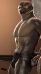  3d_(artwork) anthro behaski bulge clothed clothing digital_media_(artwork) hi_res looking_at_viewer male muscular muscular_male reptile scalie solo source_filmmaker topless 