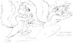  2008 anthro breasts david_siegl duo female fifi_la_fume fur hair looking_back looney_tunes male male/female mammal mephitid nude pep&eacute;_le_pew skunk tiny_toon_adventures tongue tongue_out warner_brothers 
