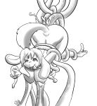  2010 ahegao anal anthro areola big_breasts bouchee breasts butt cum cum_in_ass cum_in_pussy cum_inside digital_media_(artwork) double_penetration duo female fluffy fluffy_tail forced fucked_silly hair half-closed_eyes hourglass_figure lagomorph leporid long_ears looking_pleasured mammal milking_tentacles monochrome monster nipples orgasm penetration piledriver_position rabbit restrained sex short_hair simple_background tentacle_sex tentacles tongue tongue_out vaginal white_background 