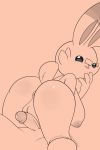  absurd_res anthro anus big_breasts breasts butt colorcoroded duo erection female hi_res lagomorph looking_at_viewer looking_back male male/female mammal nintendo penis pok&eacute;mon pok&eacute;mon_(species) pussy pussyjob scorbunny short_stack solo_focus teasing video_games 