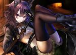  animal_ears bandages erect_nipples heels kekekejima nopan sarashi sword thighhighs underboob 