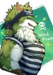  anthro biceps canid canine canis clothing flee_ad fur male mammal muscular muscular_male tokyo_afterschool_summoners video_games wolf wood_pirate 