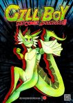  2019 action_pose anthro comic digital_media_(artwork) dragon english_text fin fish gillboy gillboy_(comic) gills hi_res humanoid_hands hunter_doodles long_tail male marine merinian nude pose red_eyes sharp_teeth simple_background snaggletooth solo spark_(gillboy) suspended_in_midair teeth text 