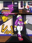 absurd_res avian bird breasts comic fan_character female hi_res hirundinid night sonic_(series) sonic_riders store swallow_(bird) taillove_(artist) wave_the_swallow 