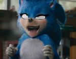  2019 drooling edit edited_screencap eulipotyphlan hedgehog male mammal meme orgasm_face reaction_image saliva shadman solo sonic_(series) sonic_movie sonic_the_hedgehog sweat what where_is_your_god_now why 