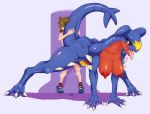  bestiality dragon duo female female_focus feral garchomp hi_res human interspecies male male/female mammal nintendo penetration pok&eacute;mon pok&eacute;mon_(species) pok&eacute;philia scalie size_difference small_dom_big_sub solo_focus stradivarius video_games young 
