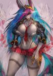  anthro big_breasts blue_hair bottomwear breasts choker clothed clothing crown curvaceous equid feathers female friendship_is_magic fur girlsay hair hi_res horn legwear looking_at_viewer mammal microskirt multicolored_hair my_little_pony navel necktie nipple_outline open_jacket pink_eyes pink_hair portrait princess_celestia_(mlp) red_bottomwear red_clothing red_skirt skimpy skirt solo thigh_highs three-quarter_portrait tied_shirt tight_clothing unicorn white_fur 