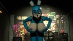  2019 3d_(artwork) animated animatronic anthro big_breasts breasts digital_media_(artwork) female five_nights_at_freddy&#039;s five_nights_at_freddy&#039;s_2 lagomorph looking_at_viewer loop machine mammal nipples nobody3 nude rabbit robot source_filmmaker toy_bonnie_(fnaf) video_games 