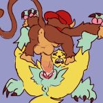  1:1 2019 3_toes animated anthro anus backsack balls barefoot big_penis bottomless brown_fur butt canid claws clothed clothing colored crossover cum cum_in_pussy cum_inside diddy_kong digimon digimon_(species) donkey_kong_(series) duo fangs female female_penetrated fur hat headgear headwear hug humanoid_penis interspecies larger_female looking_pleasured lying male male/female male_penetrating mammal monkey nintendo nude on_back open_mouth orgasm pawpads paws penetration penis primate pussy pussy_juice renamon saliva sex size_difference small_dom_big_sub smaller_male spread_legs spreading toe_curl toes tongue tongue_out ungulatr vaginal vaginal_penetration video_games white_fur yellow_fur 