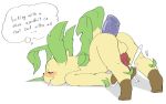  animal_genitalia animal_penis ass_up blush canine_penis disembodied_penis eeveelution erection eyes_closed feral feral_penetrated fur hi_res holding_penis ivynathael_(artist) leafeon male male/male male_penetrating nintendo penetration penis pok&eacute;mon pok&eacute;mon_(species) simple_background solo thought_bubble video_games white_background yellow_fur 
