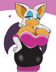  &lt;3 2019 anthro areola areola_slip armwear bat_ears bedroom_eyes big_breasts big_ears biped black_nose blush braless breasts chiropteran cleavage clothed clothing colored digital_media_(artwork) elbow_gloves eyeliner eyeshadow female fur gloves hair half-closed_eyes hand_on_cheek hand_on_hip hi_res hourglass_figure huge_breasts lips lipstick looking_at_viewer makeup mammal membranous_wings mouth_closed pose rouge_the_bat seductive short_hair simple_background skinsuit smile solo sonic_(series) standing sugaru tan_skin teal_eyes tempting thick_bottom_lip thick_thighs tight_clothing video_games voluptuous white_fur white_hair wide_hips wings 