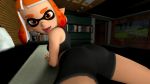  16:9 3d_(artwork) animal_humanoid bed breasts butt cephalopod clothing digital_media_(artwork) fangs female hair hi_res humanoid inkling looking_at_viewer marine mollusk nightphysic nintendo smile solo splatoon suggestive tongue tongue_out video_games 