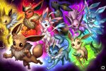  3_toes aura black_eyes black_fur blue_eyes blue_fur blue_scales bow_tie brown_eyes brown_fur bubble dipstick_tail ear_tuft eevee eeveelution espeon feral fire flareon forehead_gem full-length_portrait fur fur_markings glaceon group inner_ear_fluff jolteon leaf leafeon lightning looking_at_viewer looking_up markings multicolored_tail neck_tuft nintendo open_mouth orange_fur pok&eacute;mon pok&eacute;mon_(species) portrait purple_eyes purple_fur quirkilicious red_eyes scales smile snow sylveon toes tuft umbreon vaporeon video_games white_fur yellow_fur 