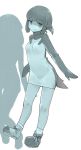  2018 ad&eacute;lie_penguin_(kemono_friends) animal_humanoid arched_back avian avian_humanoid biped breasts clothed clothing digital_drawing_(artwork) digital_media_(artwork) dress duo eyebrow_through_hair eyebrows feathers female footwear front_view full-length_portrait fully_clothed grey_theme hair hair_accessory hi_res humanoid ibityuttyu japanese kemono_friends legwear looking_aside looking_away nipple_outline penguin_humanoid portrait pose restricted_palette shoes short_hair silhouette simple_background small_breasts smile socks solo_focus suspended_in_midair tail_feathers translucent translucent_hair white_background 