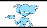  alien animated blue_skin crossgender earthbound_(series) female giygas looking_at_viewer low_res morphine_(artist) nintendo red_eyes solo thumbnail video_games 