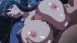  1girl animated animated_gif breast_grab breasts censored grabbing huge_breasts hypnosis kyonyuu_reijou_mc_gakuen mind_control nipples paizuri 