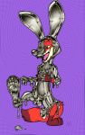  agent agent_(artist) big_feet disney dripping glistening goo_transformation hi_res lagomorph latex_transformation leporid male mammal nick_wilde penis rabbit rubber slimy solo transformation zootopia 