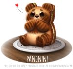  &lt;3 cryptid-creations food food_creature giant_panda mammal panini plate solo ursid 