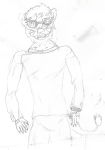  2018 anthro by-nc-nd clothed clothing creative_commons eyewear felid fully_clothed glasses graphite_(artwork) hi_res jason_de_leon jaystork lion looking_at_viewer male mammal mane monochrome pantherine pencil_(artwork) smile solo standing tail_tuft traditional_media_(artwork) tuft 
