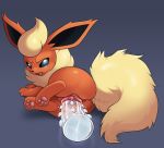  3_toes anus big_tail blue_eyes canid canine chest_tuft crying cute_fangs dildo ears_back eeveelution female feral flareon fluffy fluffy_ears fluffy_tail fur hi_res ice improvised_dildo improvised_sex_toy large_penetration long_ears looking_back mammal motion_lines nintendo pain pawpads penetration pink_pawpads pok&eacute;mon pok&eacute;mon_(species) prolapse pussy questionable_consent red_fur sex_toy slimefur solo spiked_dildo tan_fur tears toes tongue tuft vaginal vaginal_penetration vaginal_prolapse video_games 