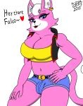  &lt;3 2019 anthro big_breasts breasts bulge cleavage clothed clothing domestic_cat felid feline felis hi_res intersex katt_monroe looking_at_viewer mammal nintendo open_mouth pizzaozzy_(artist) simple_background solo star_fox video_games 